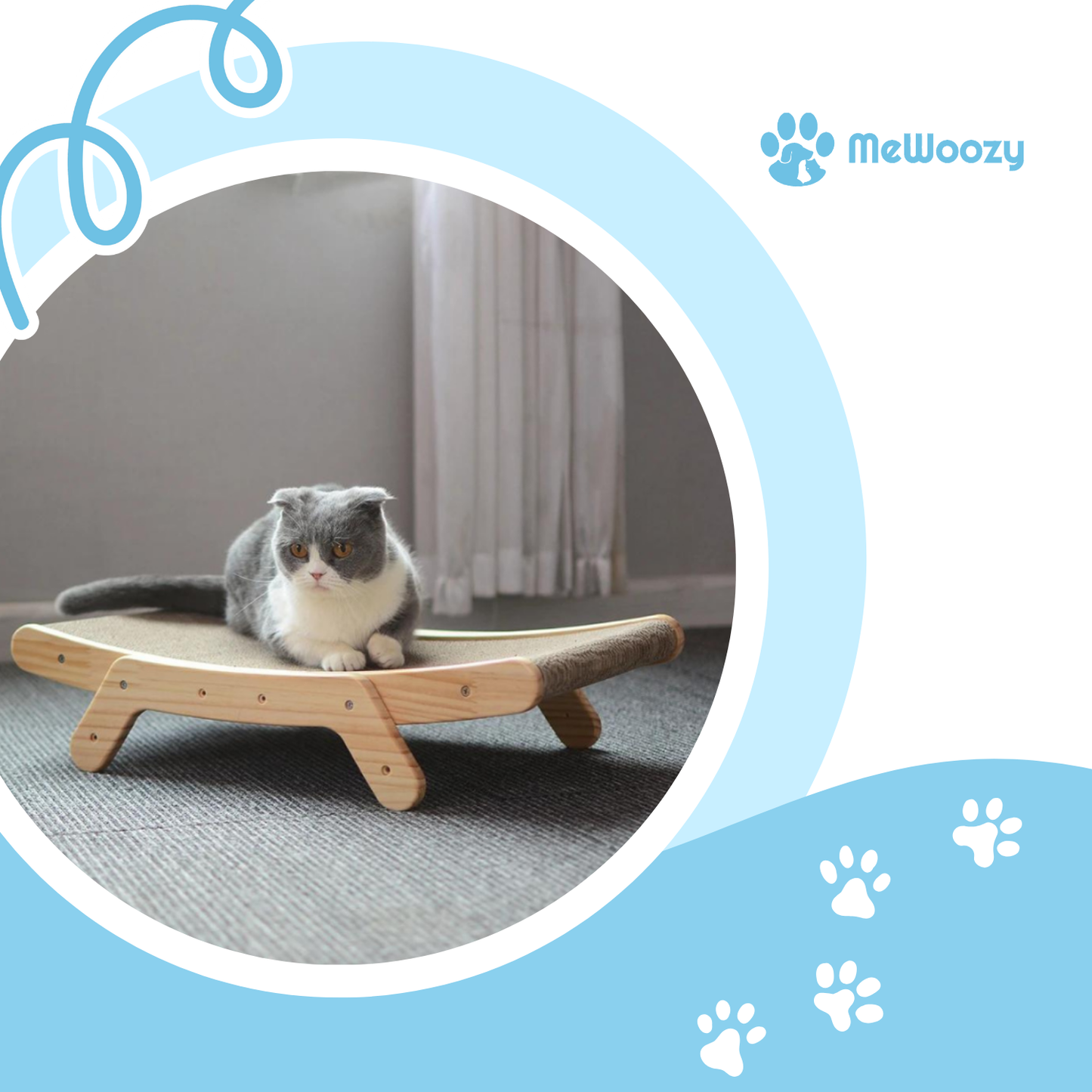 Ergonomische Kattenkrabplank Met Hout – Voor Actief En Gezond Spel