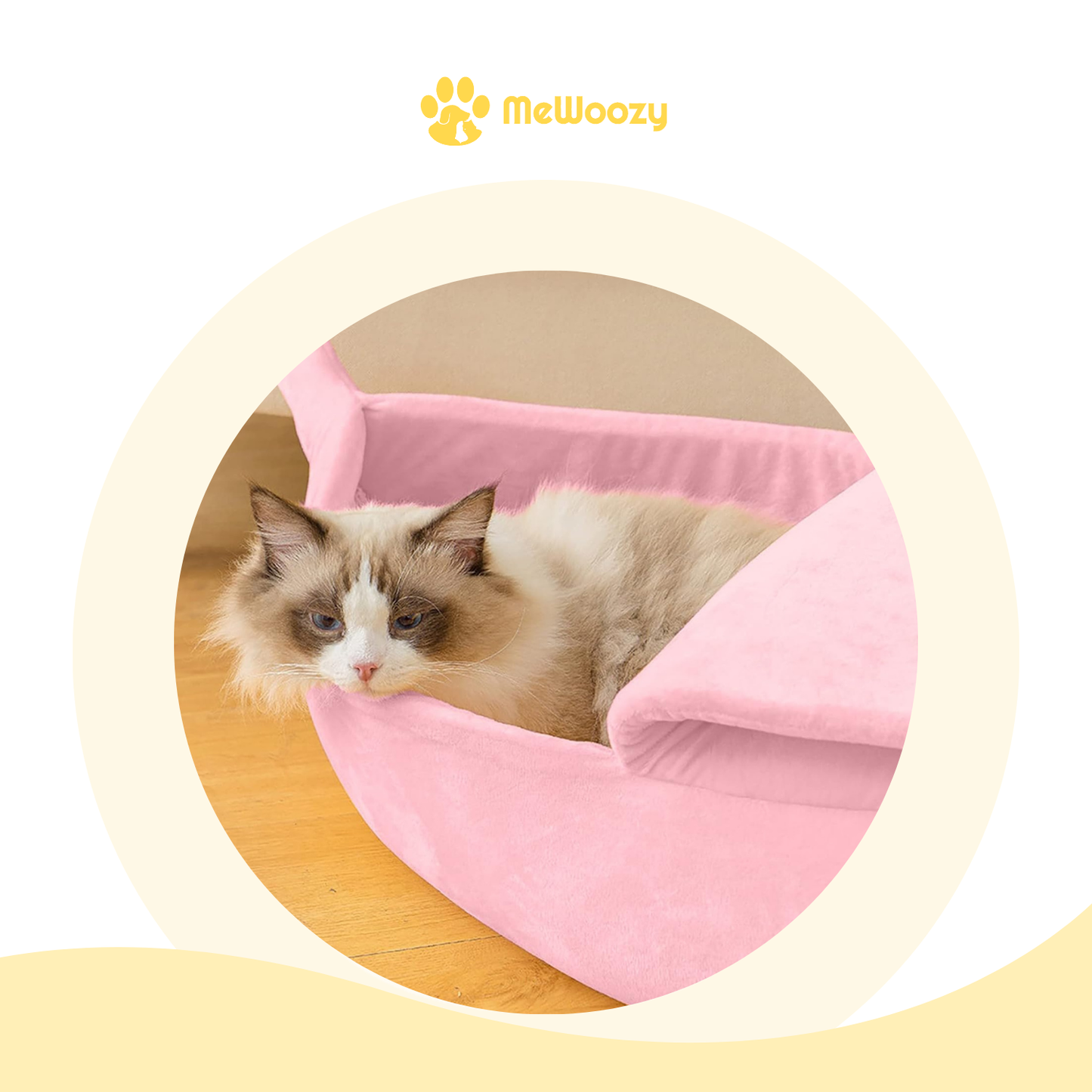 Banaan Kattenbed Met Kap – Voor Knusse Dutjes En Spel