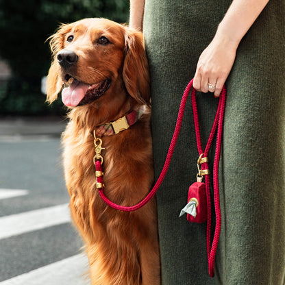Orchard Geruite Flanellen Wandelset Voor Honden