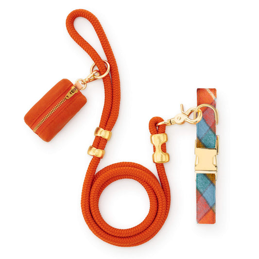 Buchanan Geruite Flanellen Wandelset Voor Honden