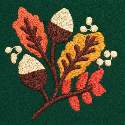 Fall Foliage Geborduurde Strikhalsband Voor Honden
