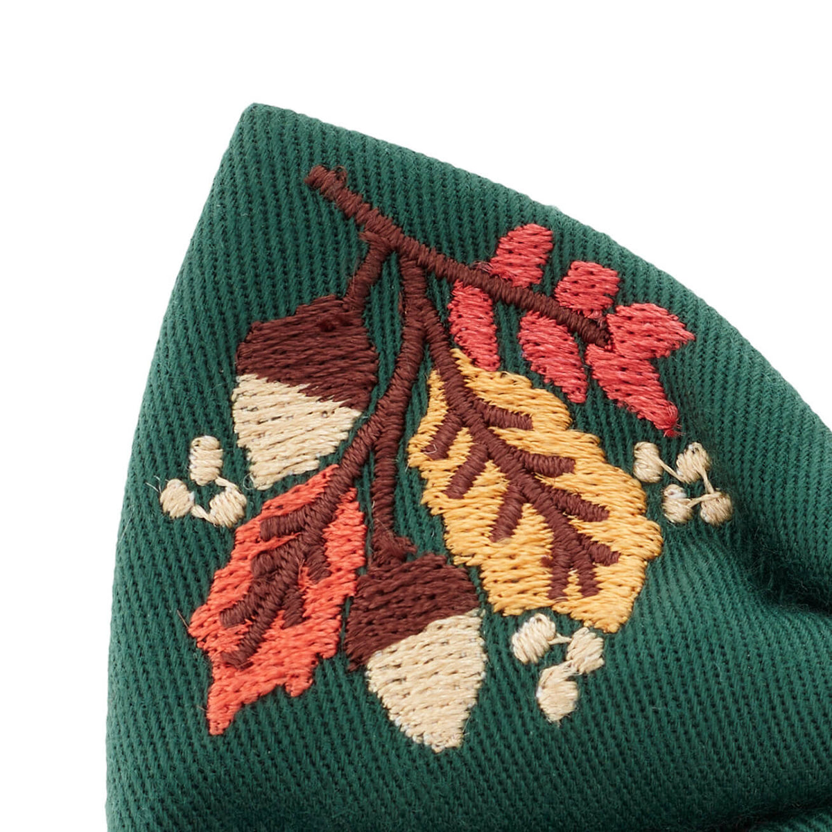 Fall Foliage Geborduurde Strikhalsband Voor Honden