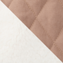Beige Omkeerbare Sherpa Hondenjas