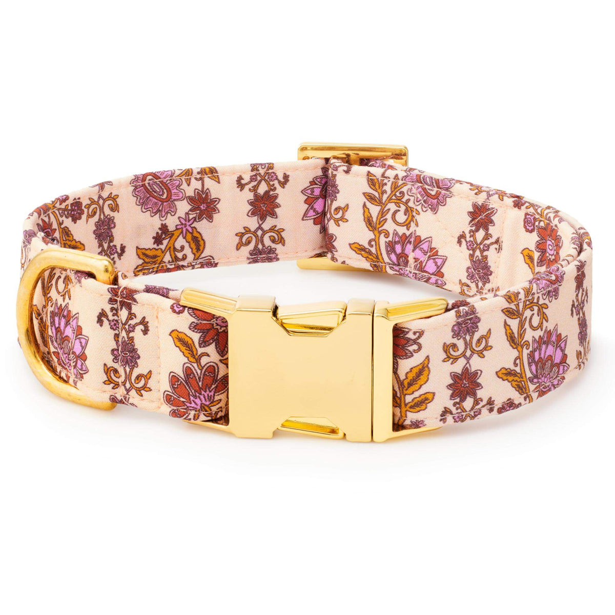Blockprint Bloemen Halsband Voor Honden