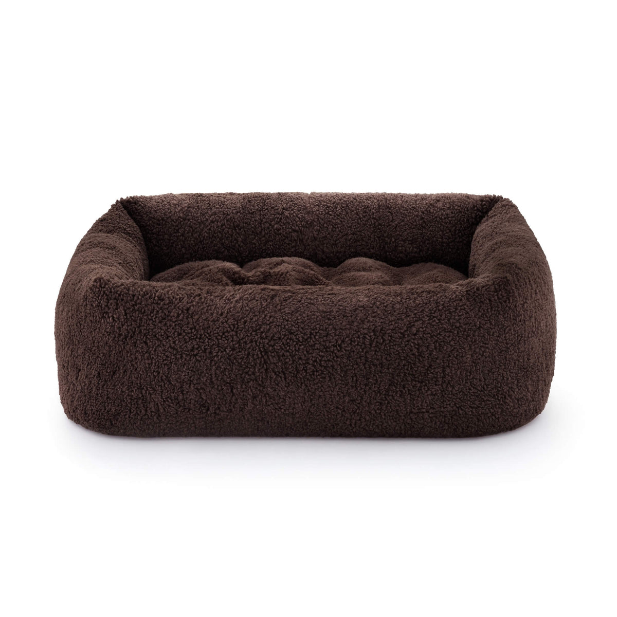 Chocoladebruine Sherpa Hondenmand Met Traagschuim