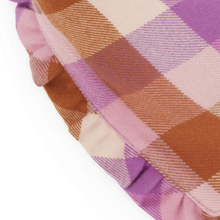 Bramble Flanellen Bandana Met Ruches Voor Honden