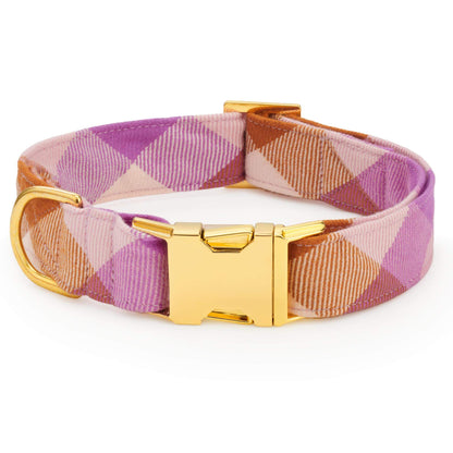 Bramble Geruite Flanellen Wandelset Met Halsband