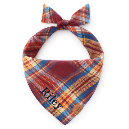 Marlow Geruite Flanellen Bandana Voor Honden
