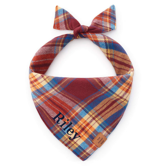 Marlow Geruite Flanellen Bandana Voor Honden