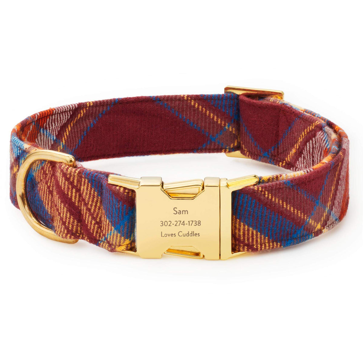 Marlow Geruite Flanellen Halsband Voor Honden
