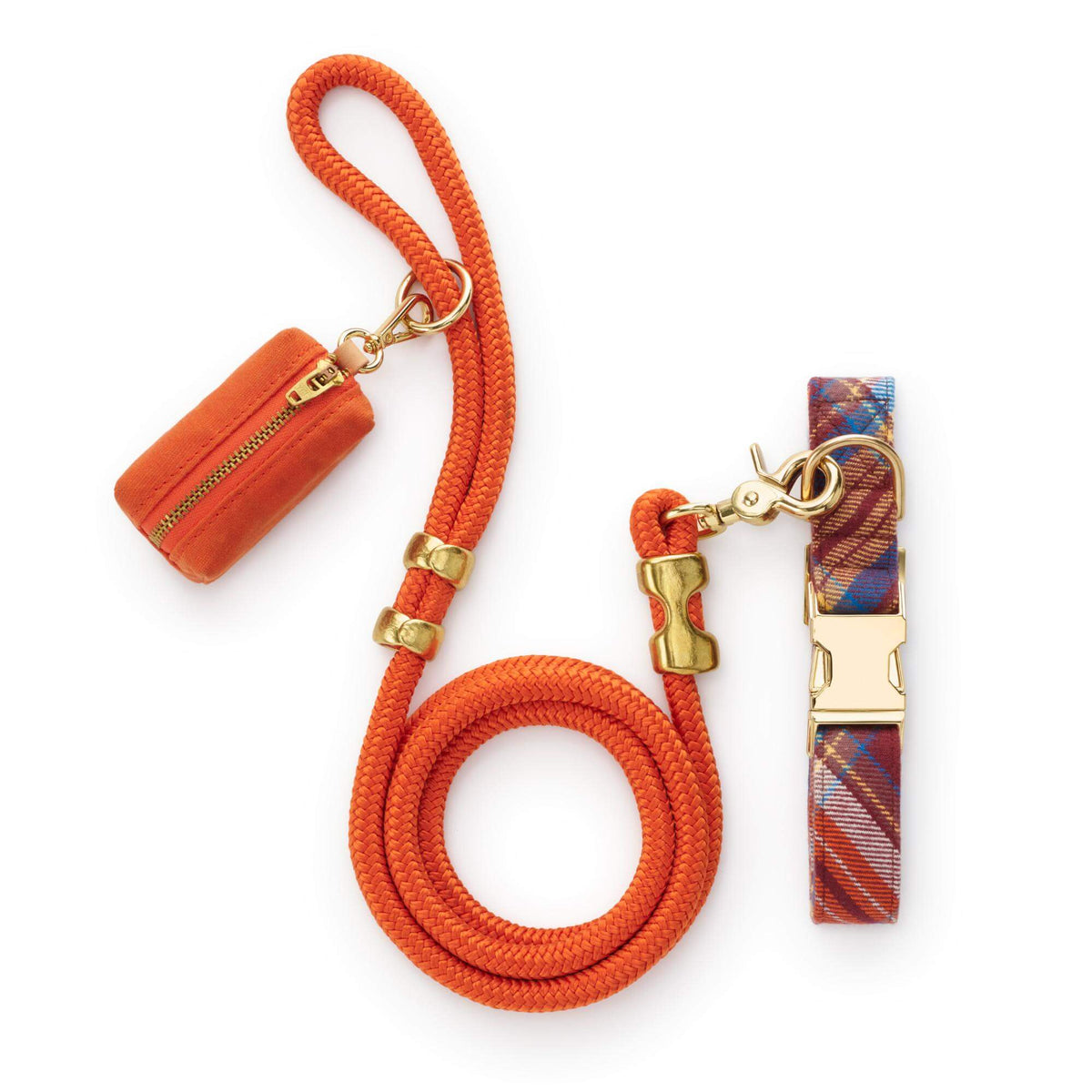 Marlow Geruite Flanellen Wandelset Met Halsband