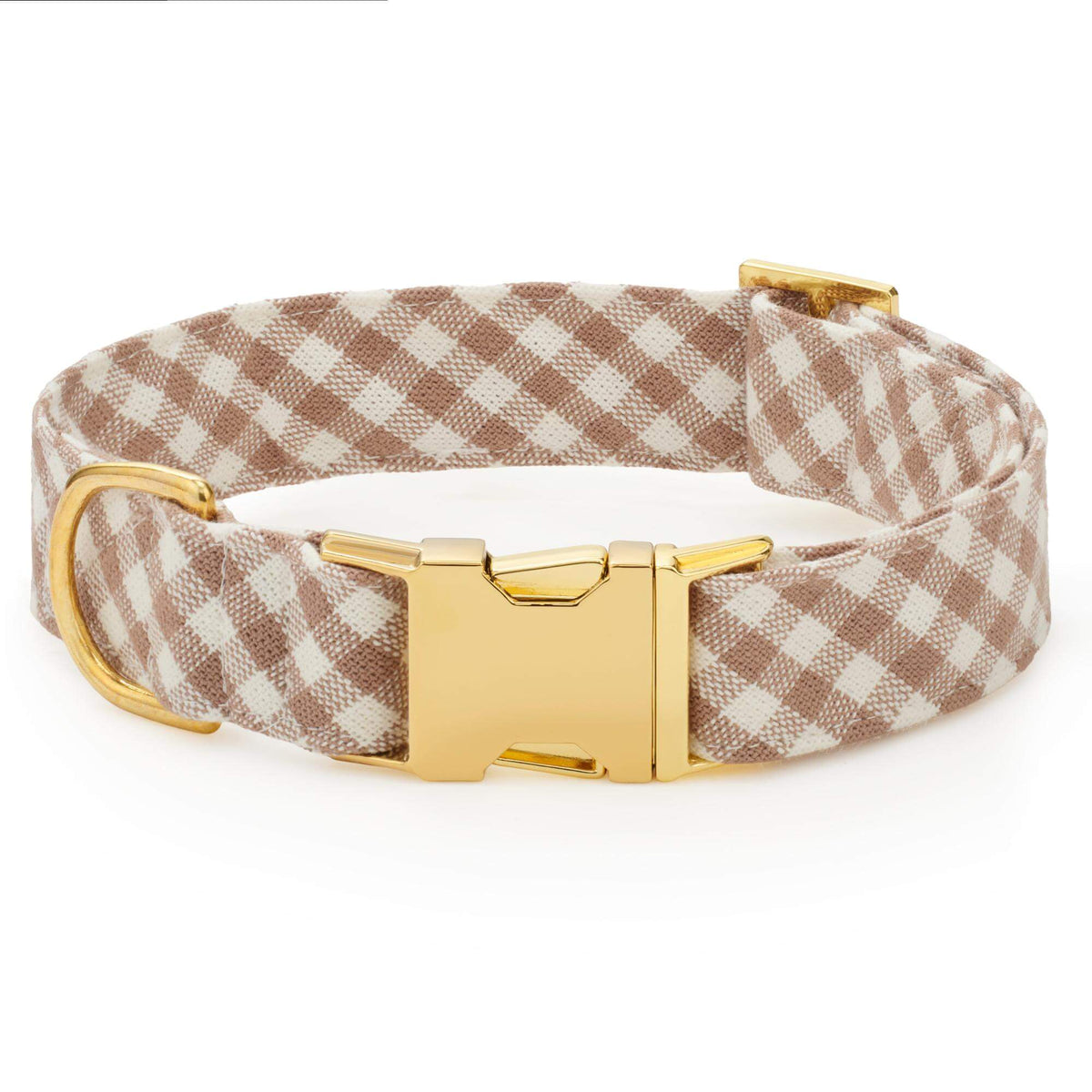 Bruin Geruite Wandelset Met Halsband
