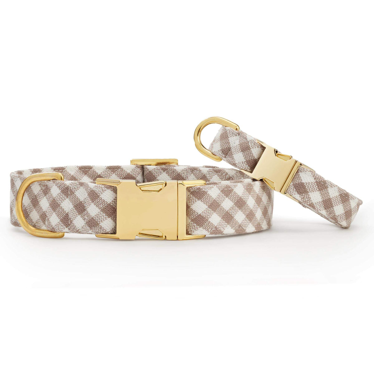 Bruin Geruite Paddenstoel Halsband Voor Honden