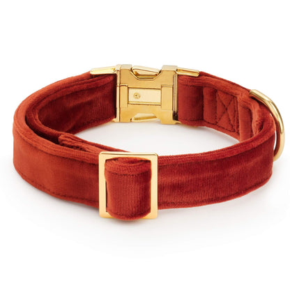 Nutmeg Fluwelen Halsband Voor Honden