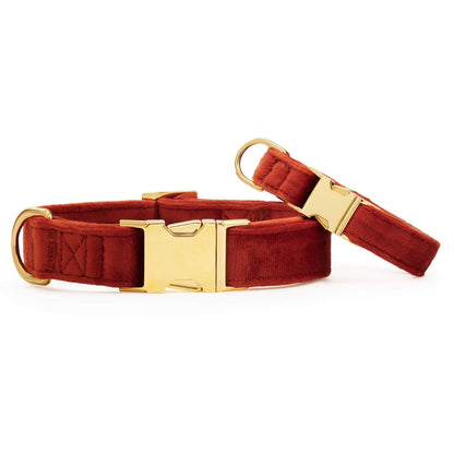 Nutmeg Fluwelen Halsband Voor Honden