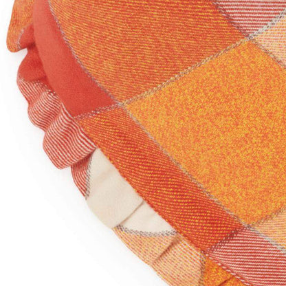Pumpkin Spice Geruite Flanellen Bandana Voor Honden