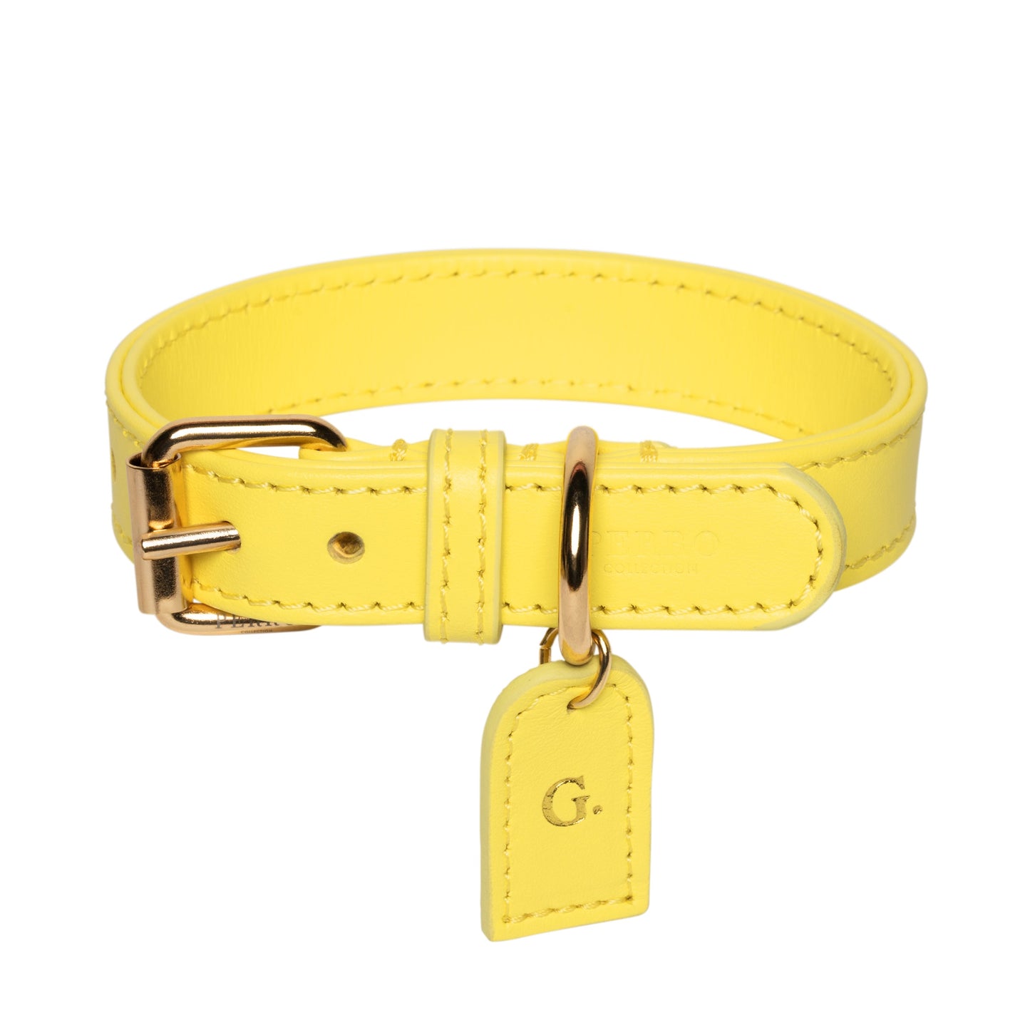Leather Dog Collar with Name – Handmade in Italy