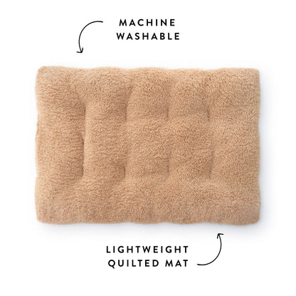 Beige 3-in-1 Sherpa Reismat Voor Honden