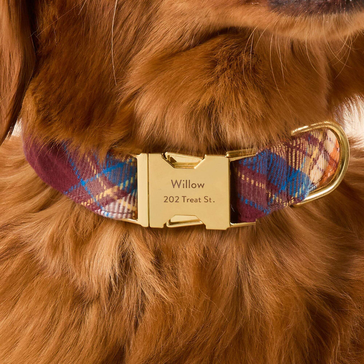 Marlow Geruite Flanellen Halsband Voor Honden
