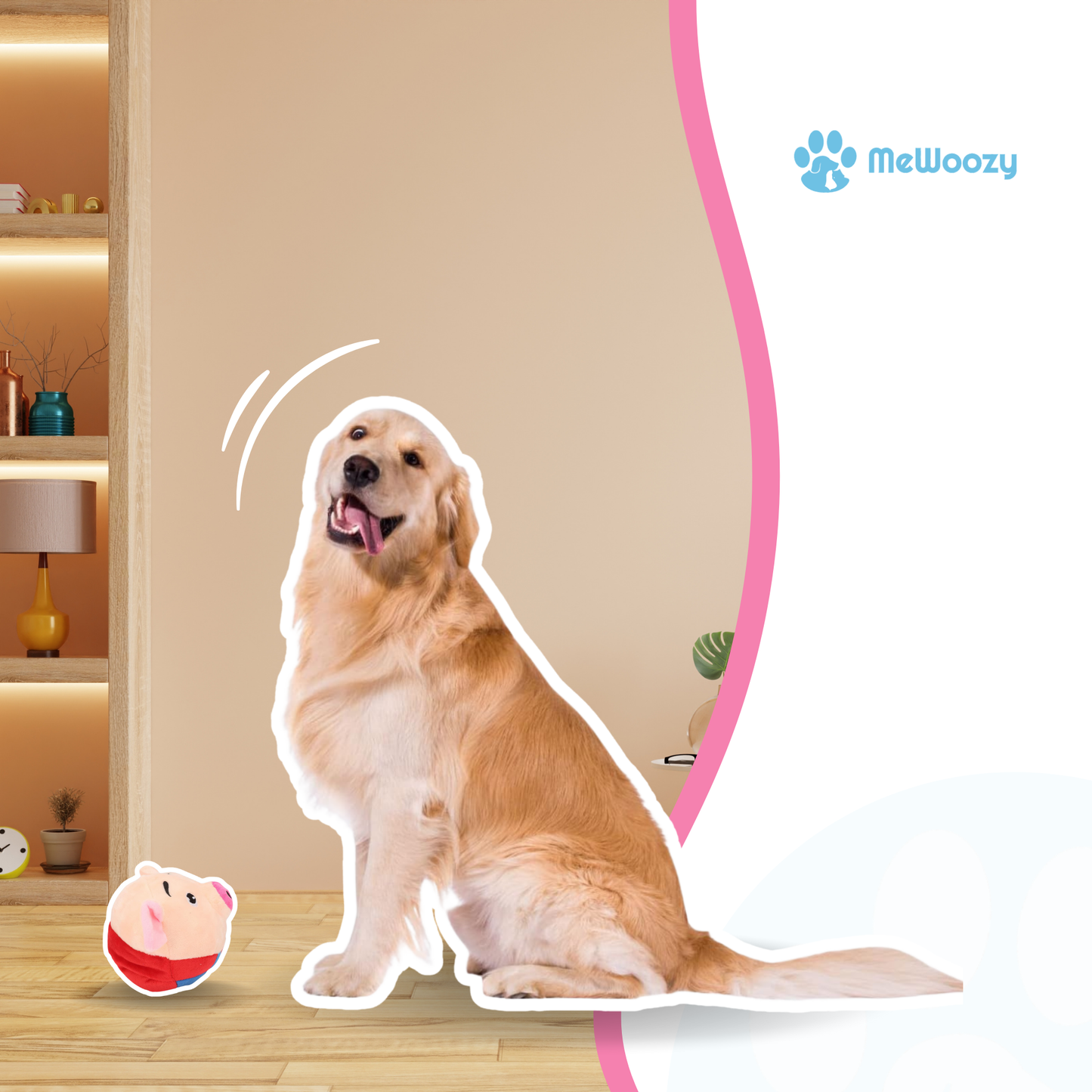 Pig Dog Toy – With Funny Squeaky Sound