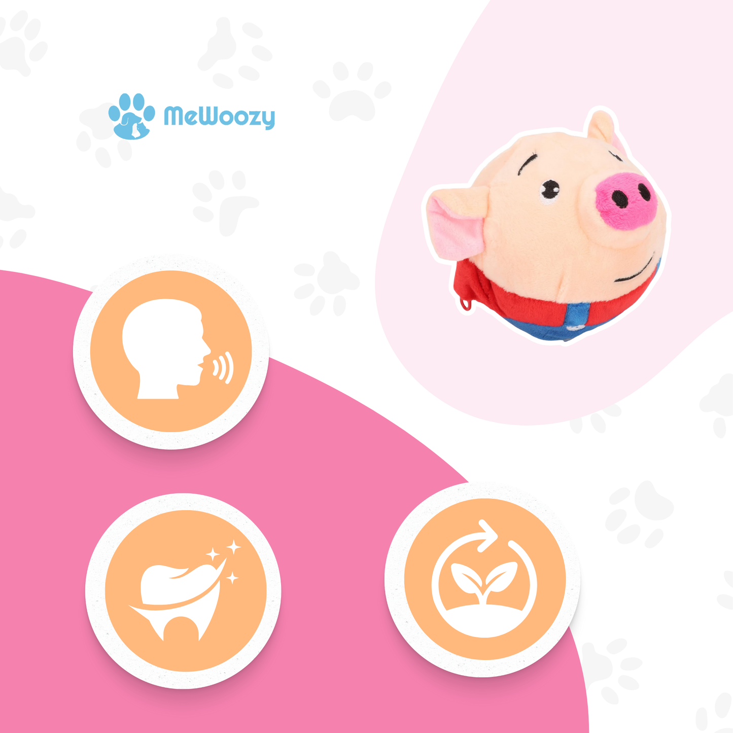 Pig Dog Toy – With Funny Squeaky Sound