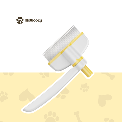 Pet Brush for Long Hair – With One-Click Cleaning
