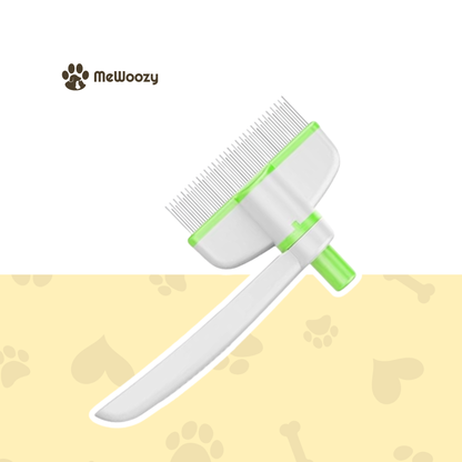 Pet Brush for Long Hair – With One-Click Cleaning
