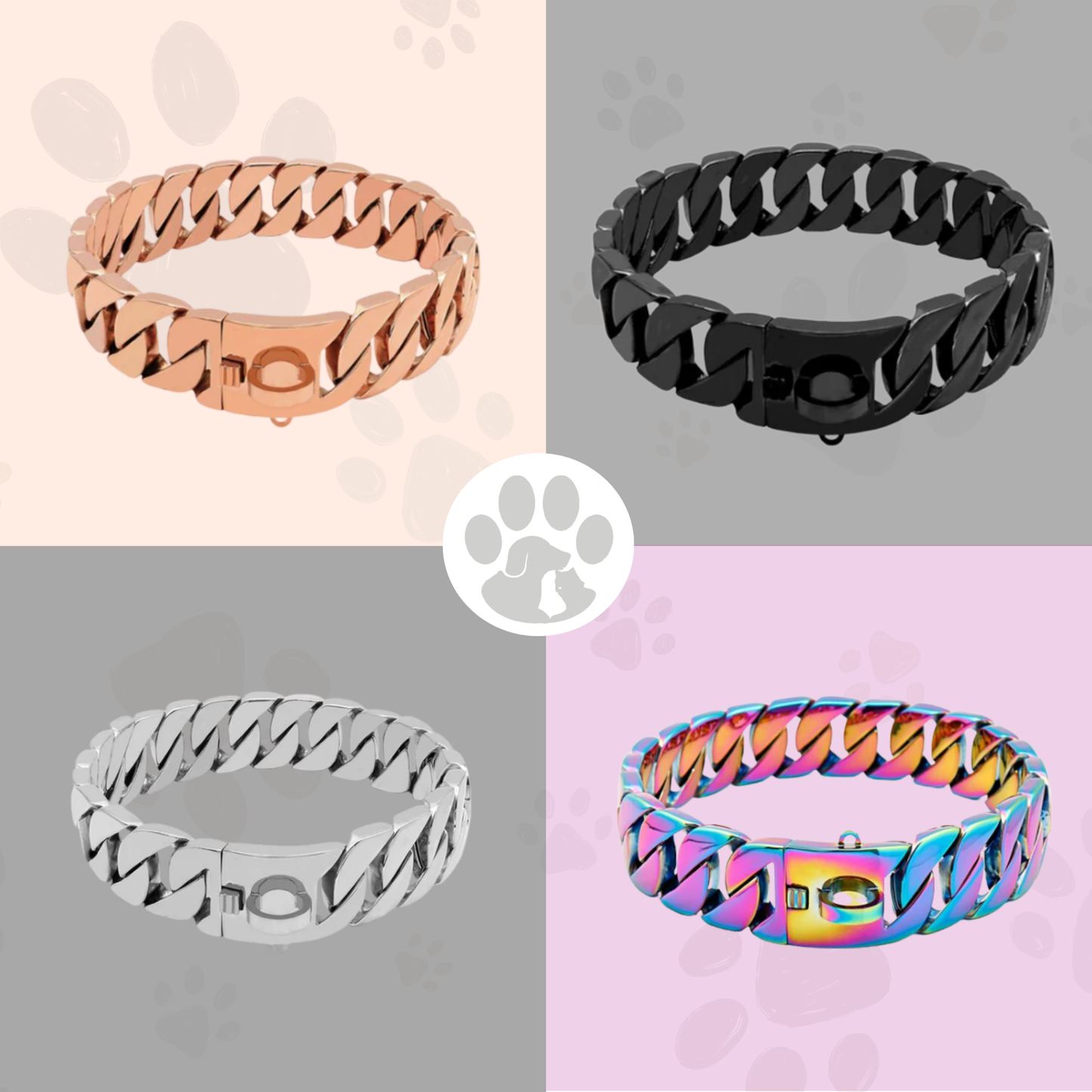 Dog Necklace with Cuban Link – For Extra Style