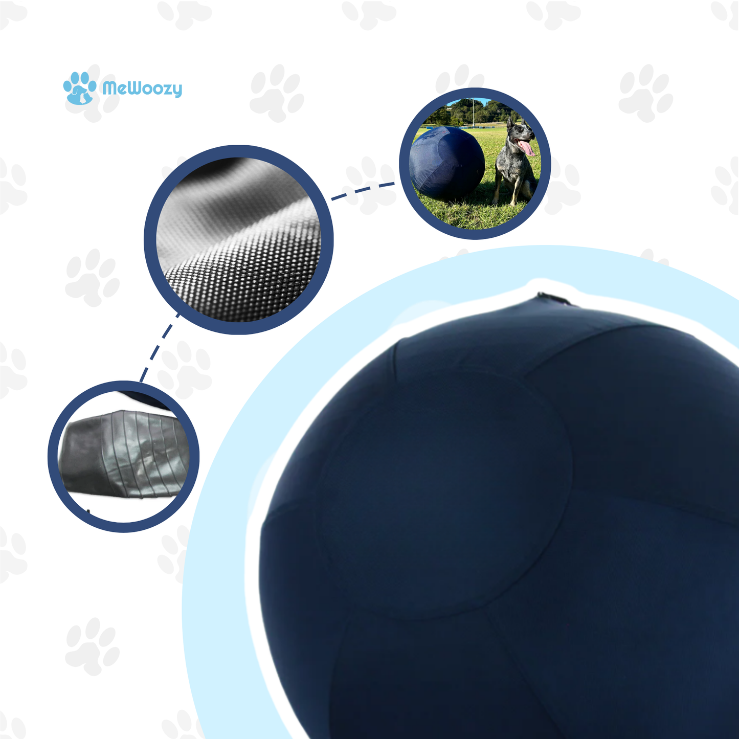 Nylon Dog Toy Ball – For Active Four-Legged Friends