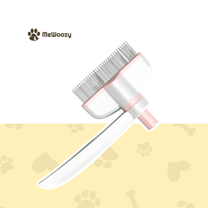 Pet Brush for Long Hair – With One-Click Cleaning