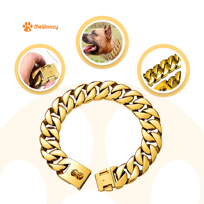 Dog Necklace with Cuban Link – For Extra Style