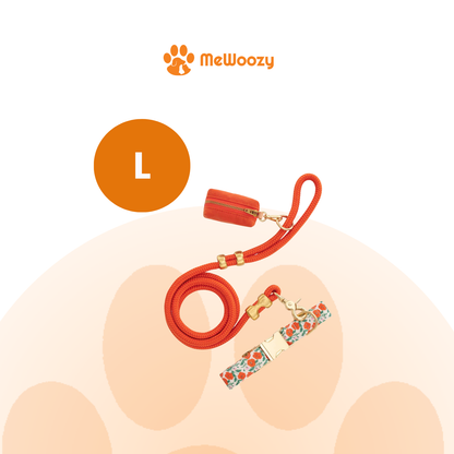 Honden Wandelset Met Halsband En Poepzakhouder – Voor Samen Uit