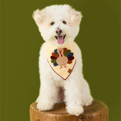 Kalkoenbandana Met Applicatie Voor Honden