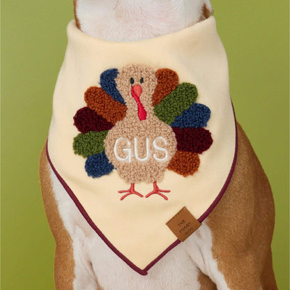 Kalkoenbandana Met Applicatie Voor Honden