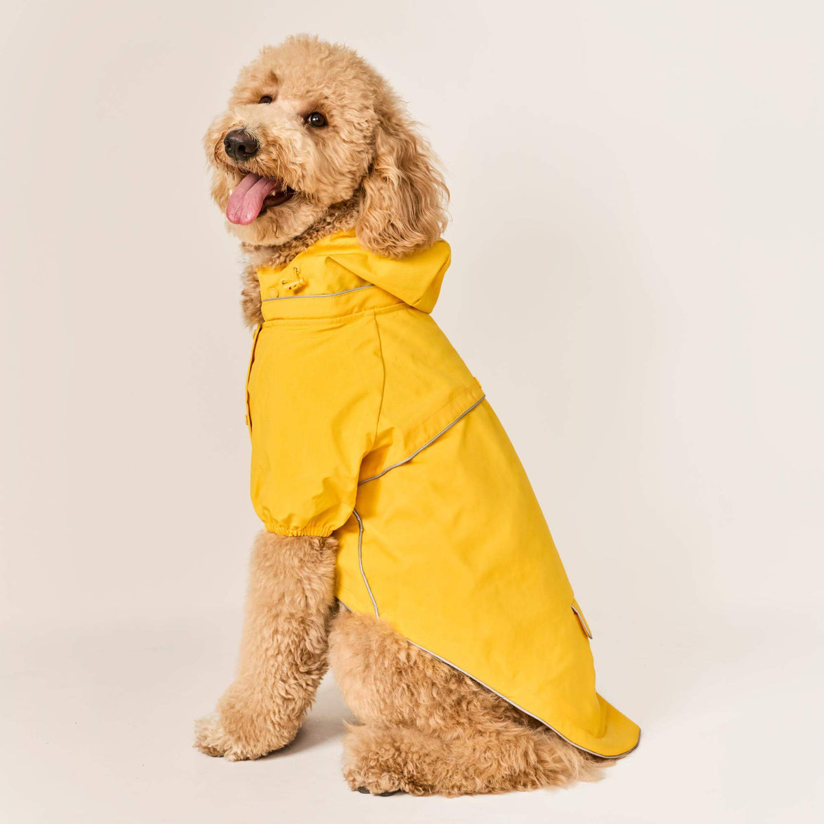 Felgele Reflecterende Regenjas Voor Honden
