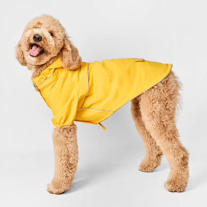 Felgele Reflecterende Regenjas Voor Honden
