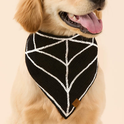 Gehaakte Spinnenweb-Bandana Voor Honden